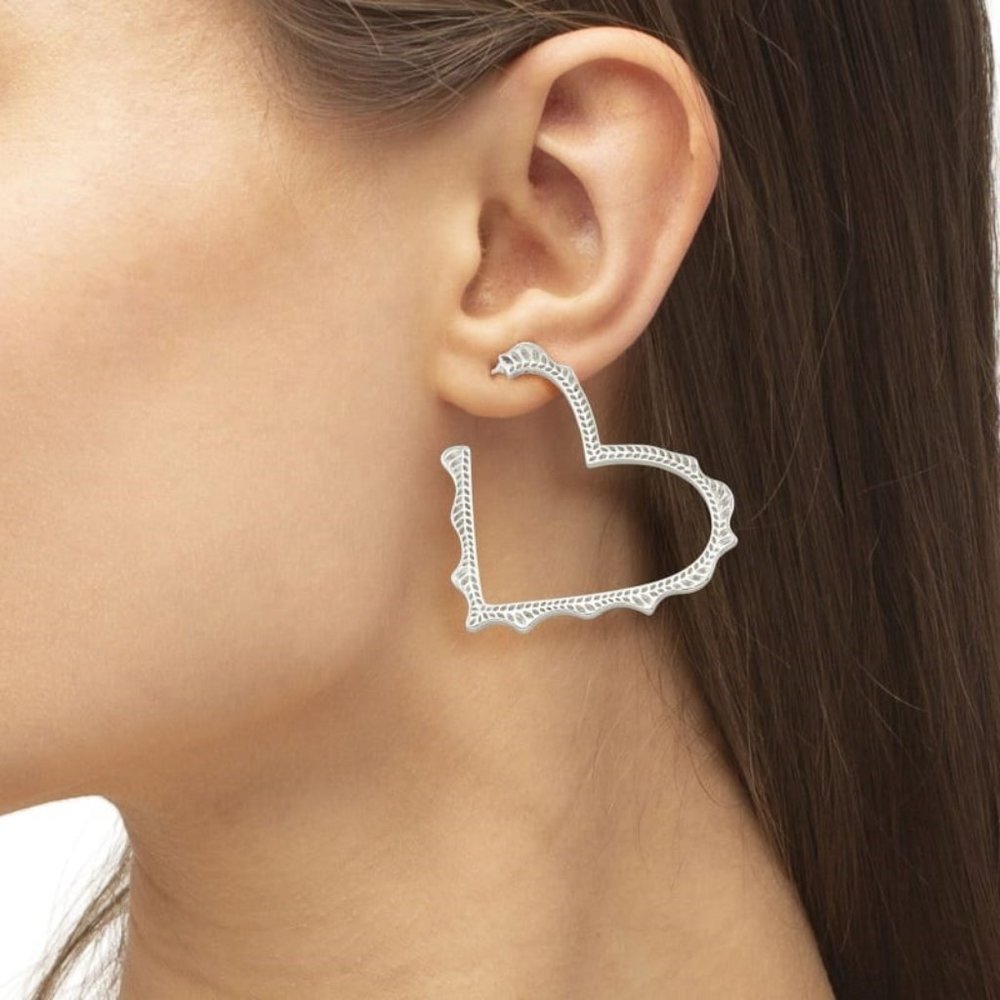 Kendra Scott Sophee Heart Hoop Earrings